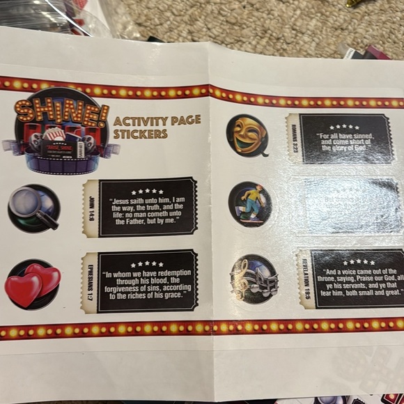 12 Preschool VBS Shine Activity Books & Stickers Ages 2-3 New - Picture 6 of 6
